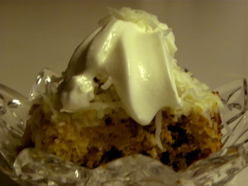Cake on a fancy plate..  Do you think party, or calories?