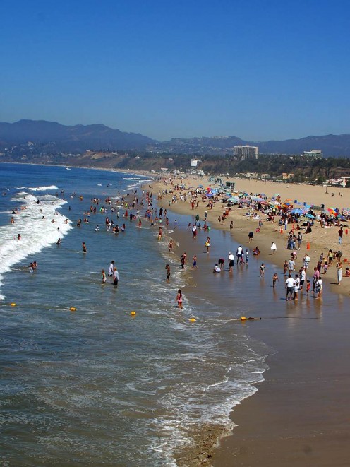 Santa Monica Beach, California (Photo courtesy of http://pdphoto.org/index.php)