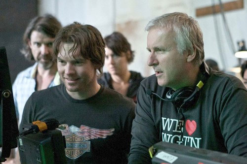 James Cameron on the set of Avatar