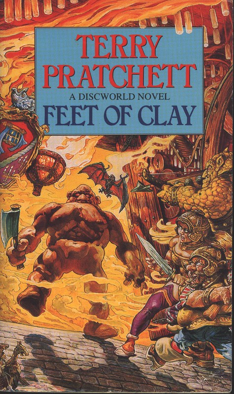 Feet of Clay sees the return of the City Watch as a Golem rampages around the city. Feet of Clay sees the return of the City Watch as a Golem rampages around the city.