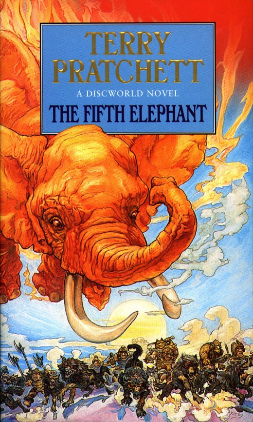 The Fifth Elephant sees Sam Vimes and an entourage sent in to Uberwald on a diplomatic mission. The Fifth Elephant sees Sam Vimes and an entourage sent in to Uberwald on a diplomatic mission.