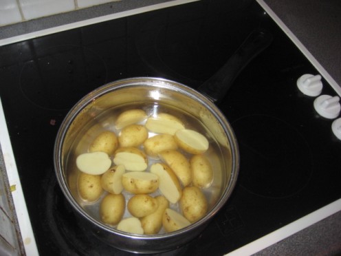 Boil potatoes