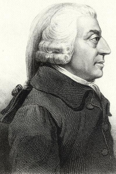 Adam Smith the Father of Modern Economics (public domain image courtesy of WikiPedia.org  http://en.wikipedia.org/wiki/File:AdamSmith.jpg  )