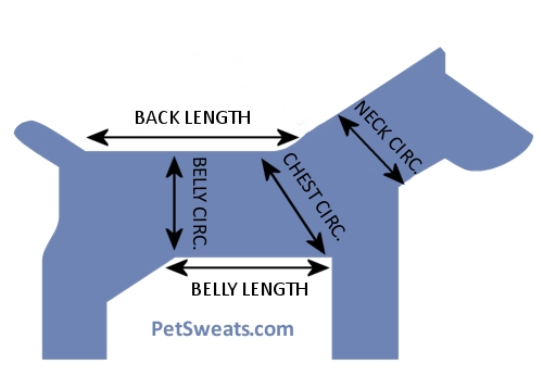 Figure 1: Where to Measure Your Dog
