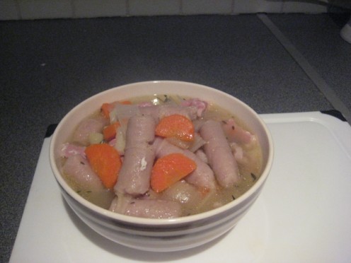 Our delicious bowl of stew.