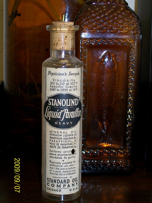 Physician's sample of 'mineral oil'.