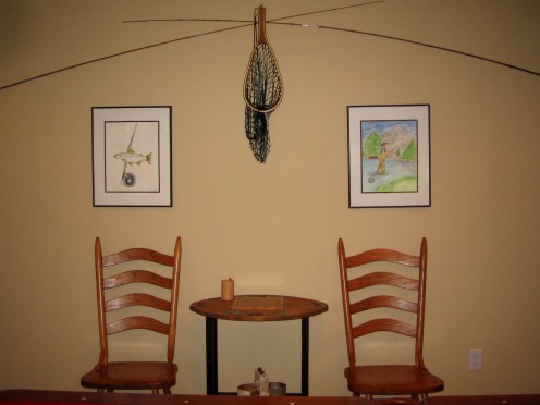 Seating for spectators.