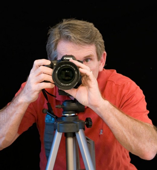 That's me - Not with My Canon Rebel, but the macro lens is there.