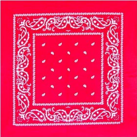 Red Paisley Bandannas - 12 Pack by 3rdPO