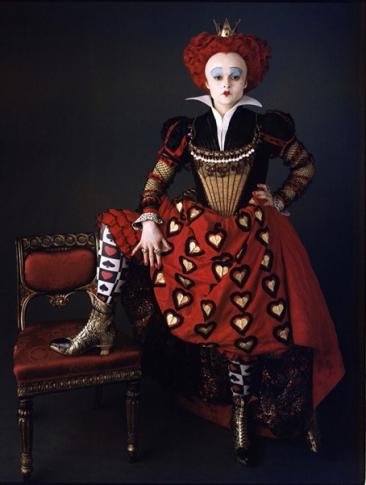 Helena Bonham Carter playing the Red Queen in the Tim Burton adaption. Picture borrowed through open.salon.com