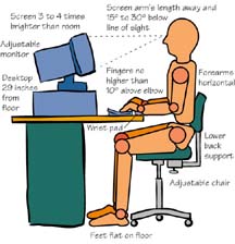 How to sit in front of a computer- Ergonomic Posture and Standards Guide
