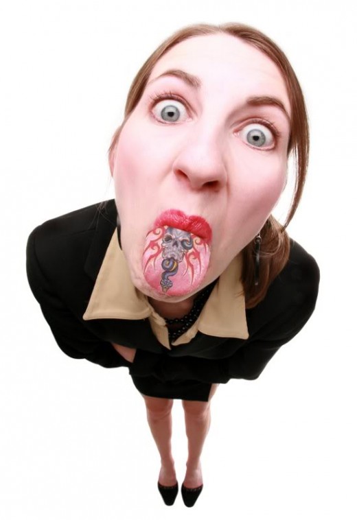 Tongue Tattoo Art.    Image taken from http://img.xcitefun.net copyright 2010.