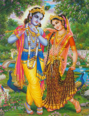 Lord Krishna with Radha