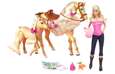 Barbie and Tawney - photo courtesy of thetoyshop.com