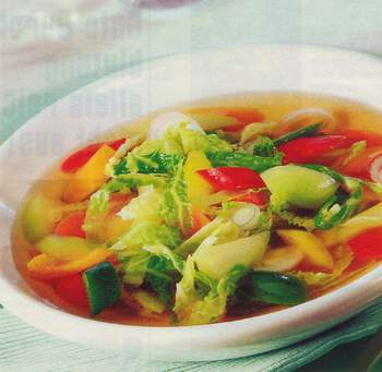 Zucchini cabbage soup