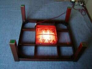 Underside of a kotatsu