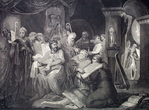 KING JOHN OF ENGLAND SIGNING THE MAGNA CARTA