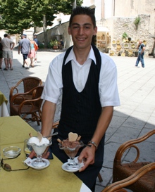 Taking a break in Ravello. What's Italy without gelato? 