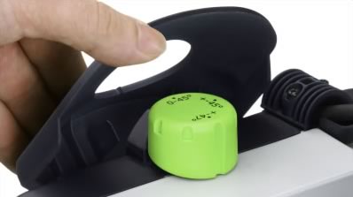 the bevel lock knob