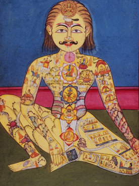 Kundalini pose in yoga - Feeling all the powers inside