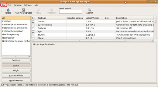 The Synaptic Package Manager