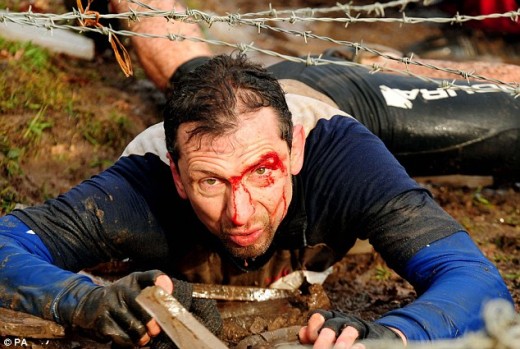 Barbed wire struggle