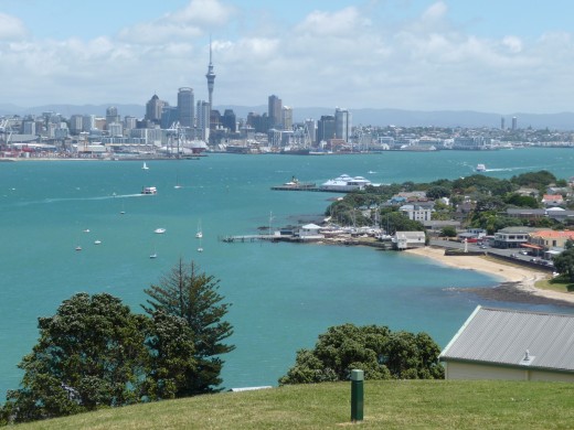 Auckland and its good looking harbour 