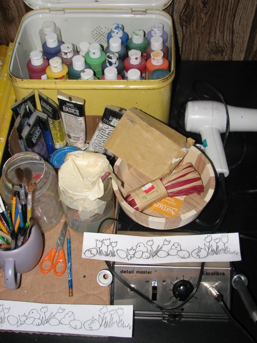 Gather tools and materials
