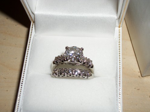 My beautiful vintage engagement ring set. 