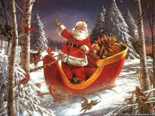 Santa Claus arrives http://www.unkitsch.com/