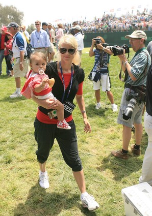 Elin Nordegren Tiger Woods wife and their daughter