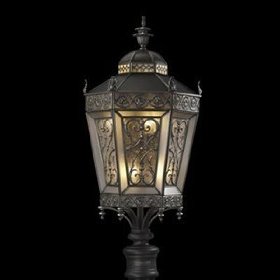 Fine Art Lamps 542080ST Conservatory 6 Light Post Lantern, Solid -- available at amazon.com (see below)