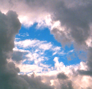 Seek out the blue sky