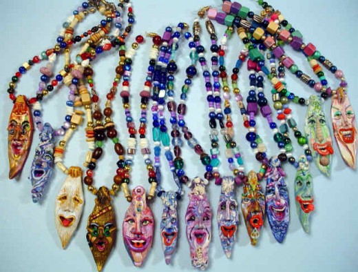 tiki necklaces-Assorted