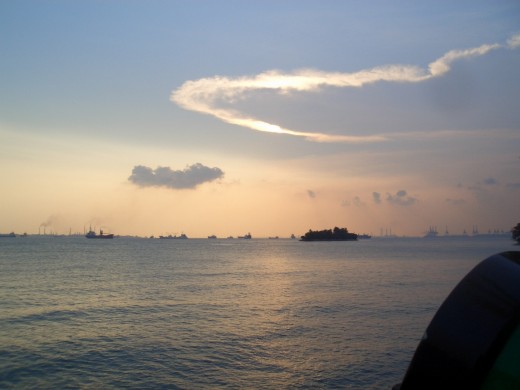 View from Sentosa