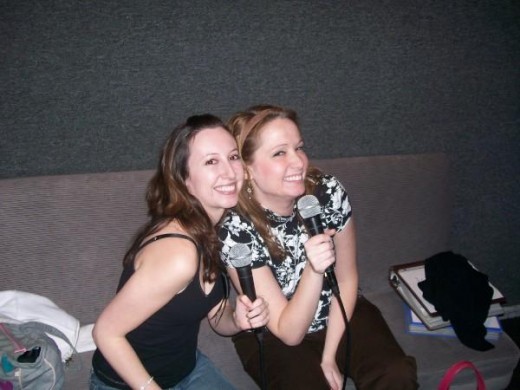 Me and a friend singin at Elvis Karaoke