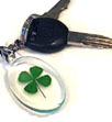 four leaf clover key ring