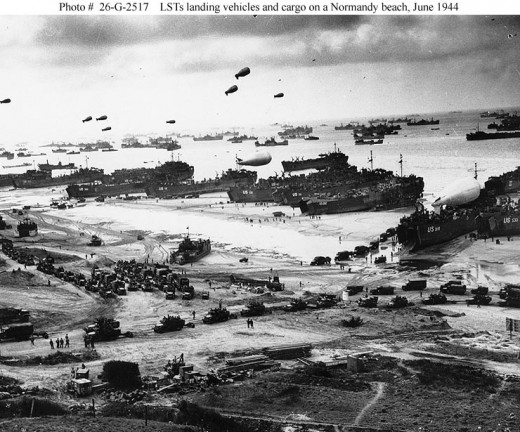 Landing craft 6/6/1944 (from military archives)