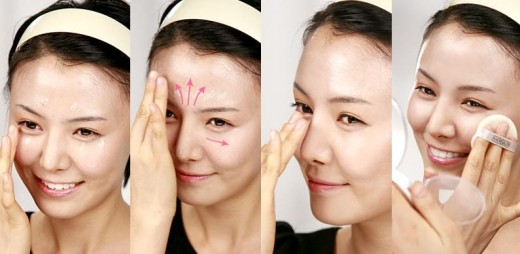 How to apply cream on your face?