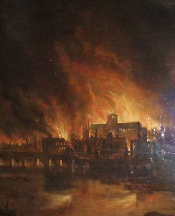 Great Fire of London 1666. Image Credit : infobritain.co.uk