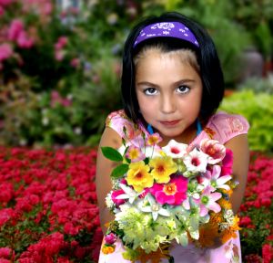 Women loves flower gift since her childhood