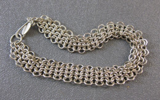 European style chain maille bracelet