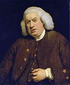 Samuel Johnson (1709-1784) English poet, essayist, moralist, literary critic, biographer, editor and lexicographer