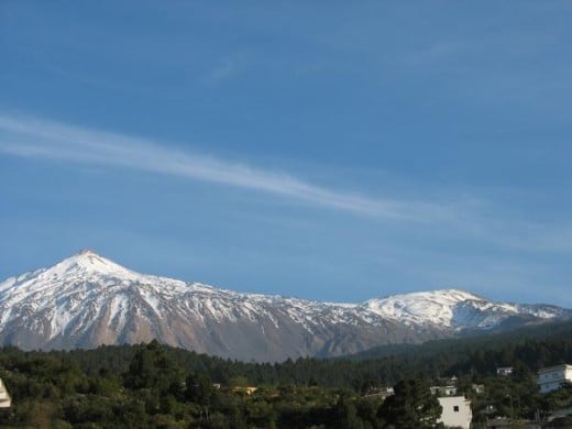 Mt Teide as viewed from Finca Alternativa