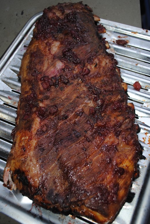 Off the grill - this finishing provides a lovely exterior and smokey sweetness. 
