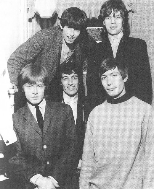 Keith Richards, Mick Jagger, Brian Jones, Bill Wyman and Charlie Watts.