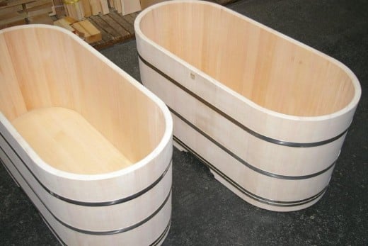 Oval shaped tubs good for two people