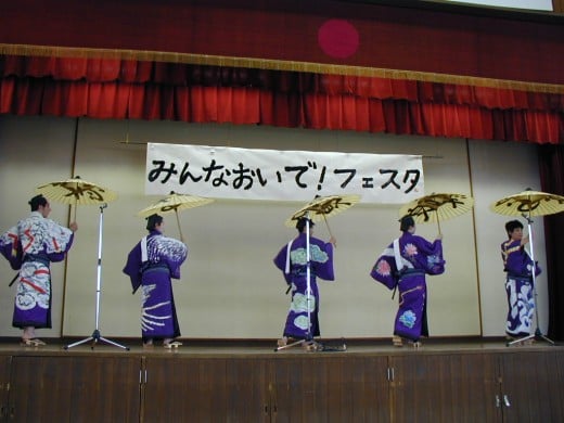 during the show