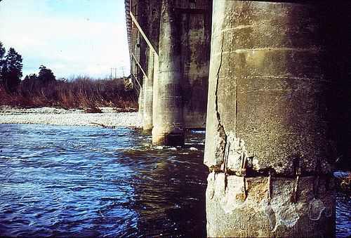 A damaged bridge after an Earthquake.