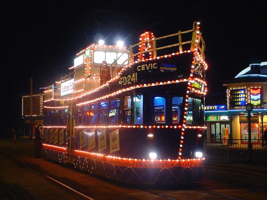 A decorated Tram